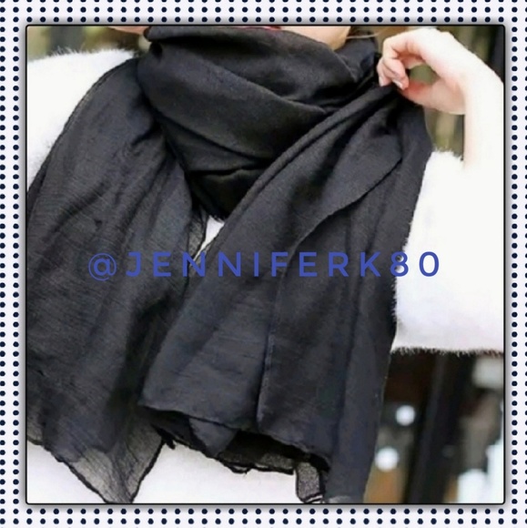 Accessories - ⏫Bundle only!⏫💎Brand new! Black Voile Scarf